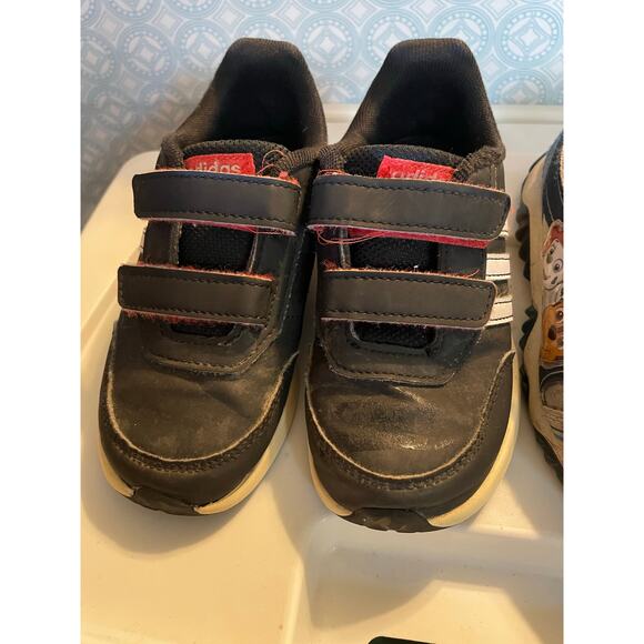Adidas & Paw Patrol gym sneaker shoes toddler boys size 10 - fair condition - Picture 2 of 9